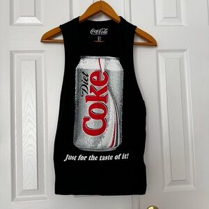 Diet Coca-Cola Black T-Shirt Tank Top